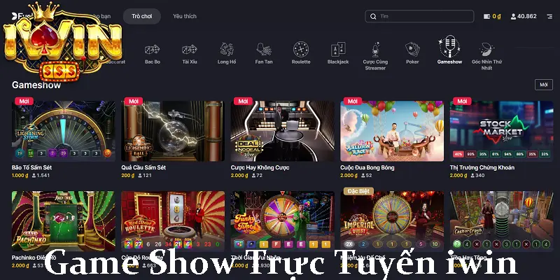 Game Show Trực Tuyến Tại iwin