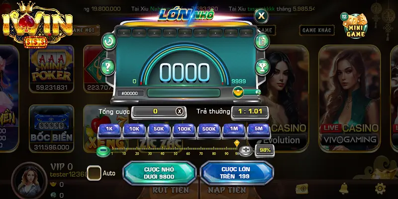 Lớn nhỏ tại iwin