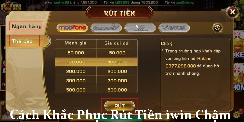 Cách khắc phục tình trạng rút tiền chậm tại iwin