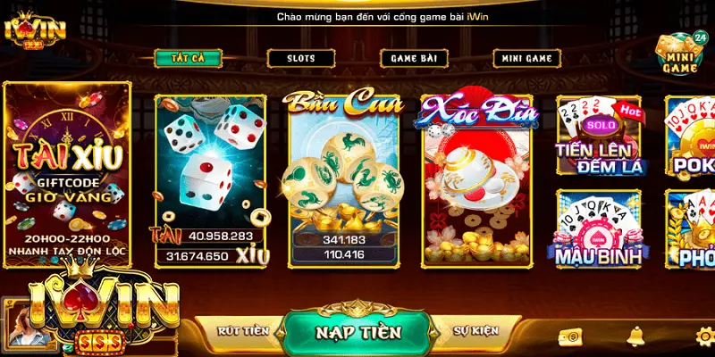 Chinh Phục Các Trò Chơi Tại Sòng Bài Trực Tuyến iwin 2 Danh Mục Trò Chơi Đa Dạng