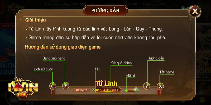 Mở Rộng Cơ Hội Thắng Lớn Với Tứ Linh Tại iwin 2 Cấu trúc trò chơi Tứ Linh